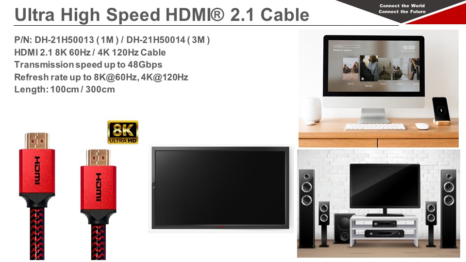 CviLux HDMI 2.1 8K 60HZ / 4K 120HZ Cable